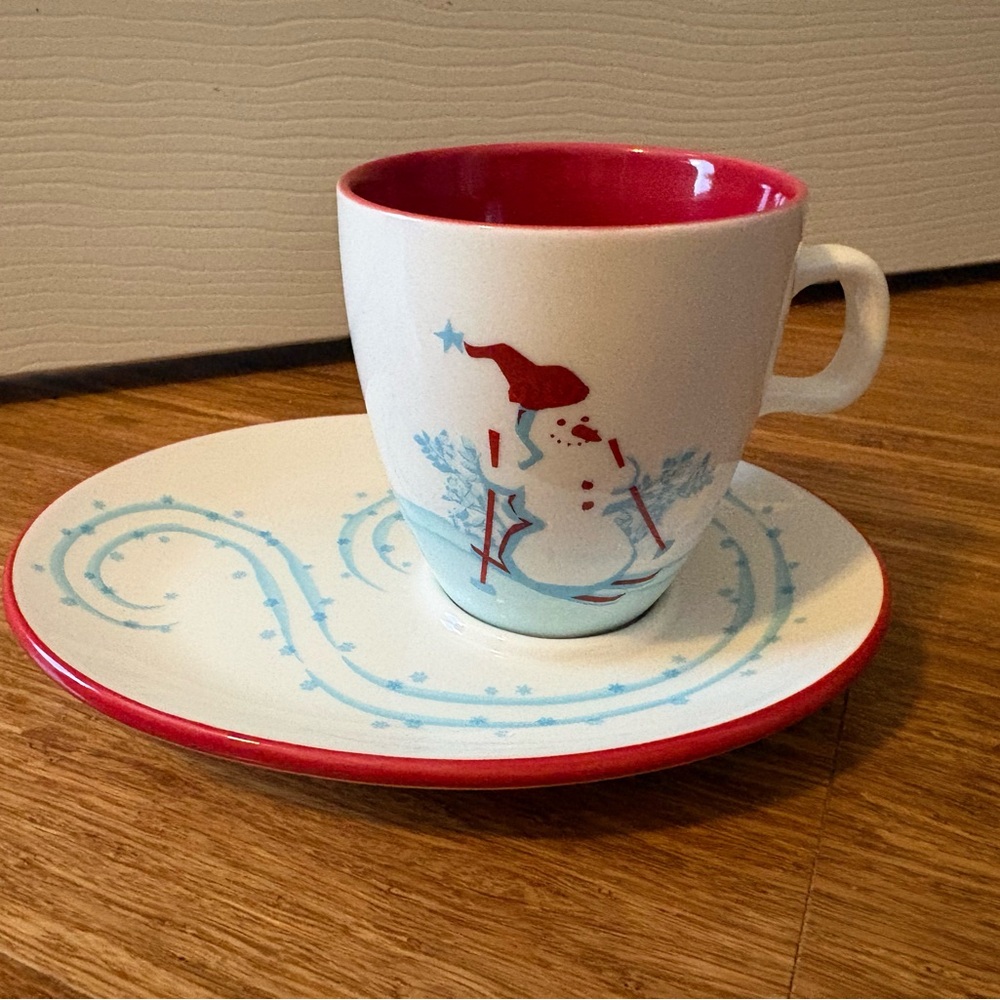 2007 Starbucks Holiday Cup and Saucer - Picture 2 of 7